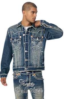 JIMMY ROPE STITCH OVERSIZED DENIM JACKET