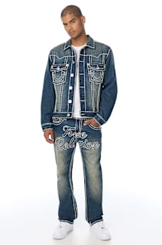 JIMMY ROPE STITCH OVERSIZED DENIM JACKET