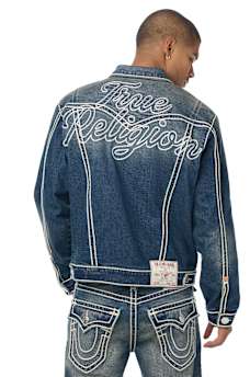 JIMMY ROPE STITCH OVERSIZED DENIM JACKET