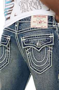 RICKY ROPE STITCH FLAP STRAIGHT JEAN 34" 