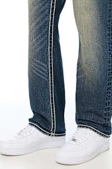 RICKY ROPE STITCH FLAP STRAIGHT JEAN 34" 