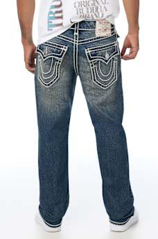 RICKY ROPE STITCH FLAP STRAIGHT JEAN 34" 