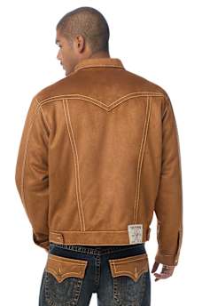 JIMMY ULTRASUEDE BIG T OVERSIZED JACKET
