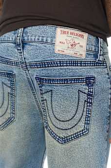 ROCCO TRIPLE NEEDLE BIG T FLAP SKINNY JEAN 32"