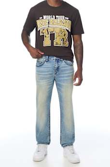 ROCCO TRIPLE NEEDLE BIG T FLAP SKINNY JEAN 32"