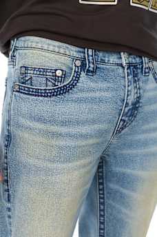 ROCCO TRIPLE NEEDLE BIG T FLAP SKINNY JEAN 32"