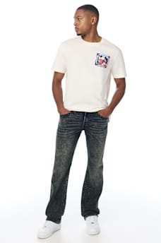 RICKY EMBROIDERED STRAIGHT JEAN 34"