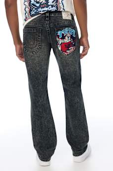 RICKY EMBROIDERED STRAIGHT JEAN 34"