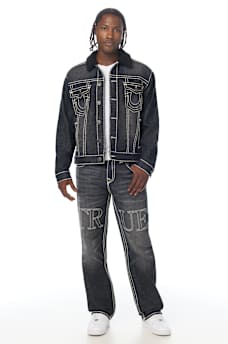 BOBBY EMBOSSED SUPER T FLAP BAGGY JEAN