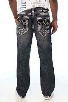 BOBBY EMBOSSED SUPER T FLAP BAGGY JEAN