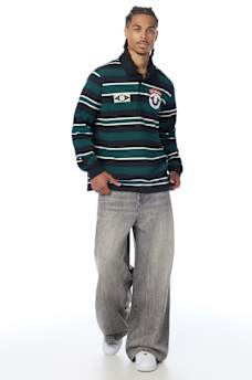 RELAXED RUGBY LONG SLEEVE POLO SHIRT