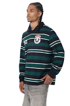 RELAXED RUGBY LONG SLEEVE POLO SHIRT