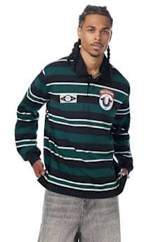 RELAXED RUGBY LONG SLEEVE POLO SHIRT