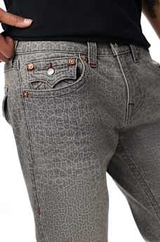 BILLY GATOR SCALE FLAP BOOTCUT JEAN 34"