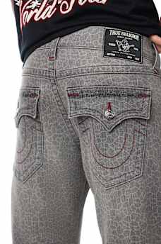 BILLY GATOR SCALE FLAP BOOTCUT JEAN 34"