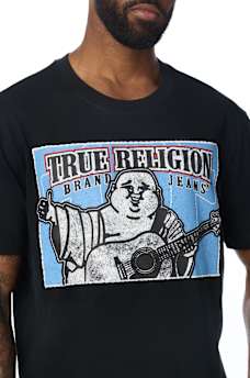 STITCHED BLOCK BUDDHA TEE