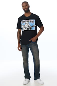 STITCHED BLOCK BUDDHA TEE