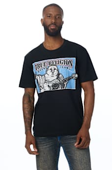 STITCHED BLOCK BUDDHA TEE