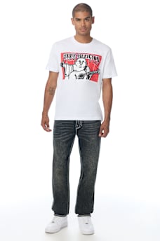 STITCHED BLOCK BUDDHA TEE