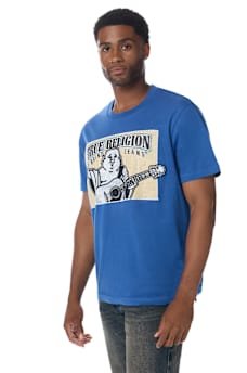 STITCHED BLOCK BUDDHA TEE