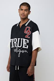 KNIT OVERSIZED POLO SHIRT
