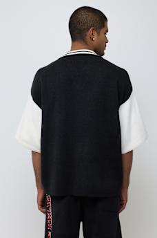 KNIT OVERSIZED POLO SHIRT