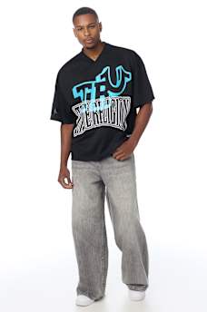 ARCHED LOGO MESH JERSEY
