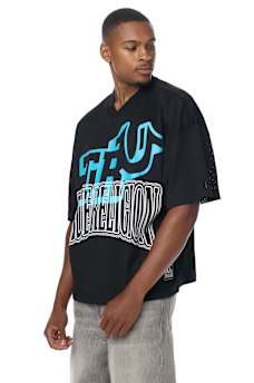 ARCHED LOGO MESH JERSEY
