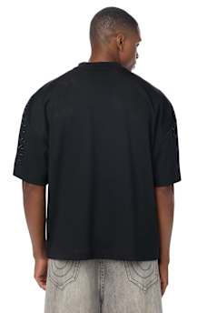 ARCHED LOGO MESH JERSEY