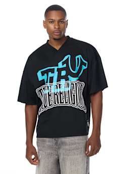 ARCHED LOGO MESH JERSEY