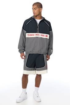 COLORBLOCK BIG T NYLON ANORAK