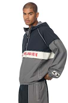 COLORBLOCK BIG T NYLON ANORAK