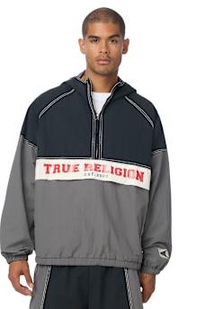 COLORBLOCK BIG T NYLON ANORAK