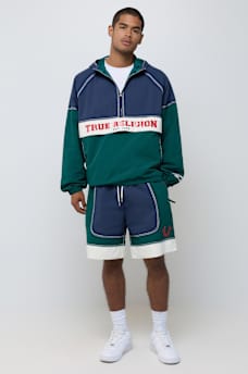 COLORBLOCK BIG T NYLON ANORAK