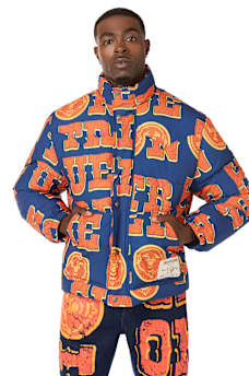 WESTERN LOGO PUFFER JACKET