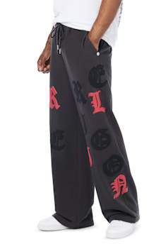 TOSSED LOGO BAGGY SWEATPANT