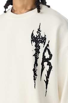 SCRIBBLE WAFFLE LONG SLEEVE TEE
