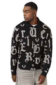 SCRIPT LOGO KNIT SHIRT