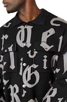 SCRIPT LOGO KNIT SHIRT