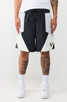 COLORBLOCK NYLON TRACK SHORT