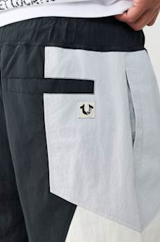 COLORBLOCK NYLON TRACK SHORT