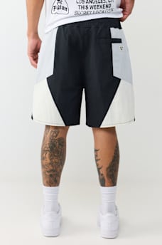 COLORBLOCK NYLON TRACK SHORT
