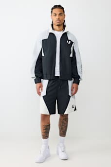 COLORBLOCK NYLON TRACK SHORT