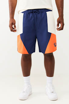 COLORBLOCK NYLON TRACK SHORT