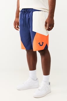 COLORBLOCK NYLON TRACK SHORT