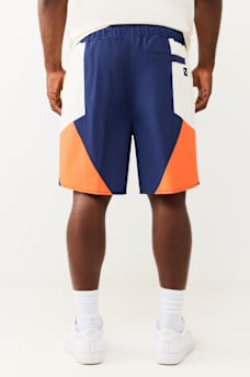 COLORBLOCK NYLON TRACK SHORT