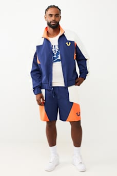 COLORBLOCK NYLON TRACK SHORT