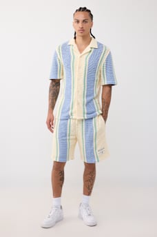 WORLD TOUR KNIT STRIPED SHORT, image 2