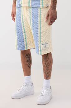 WORLD TOUR KNIT STRIPED SHORT