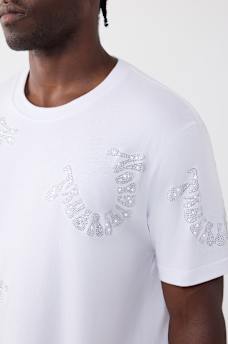 T-SHIRT &Eacute;PAIS AVEC LOGO D&Eacute;FORM&Eacute; EN PIERRES DU RHIN, image 2